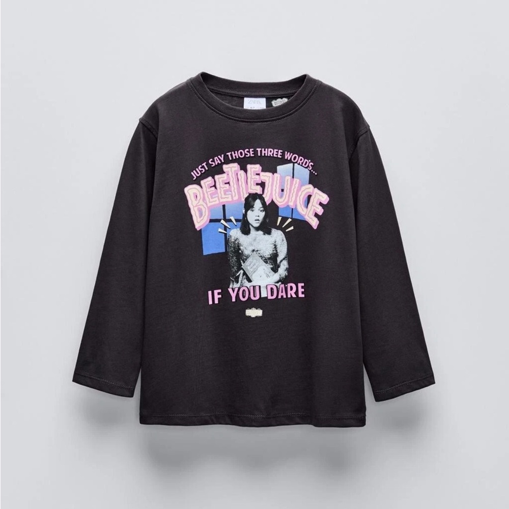 ZARA Kids BEETLEJUICE long sleeve Lydia shirt